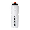 Nduranz Sports Bottle (1000 ml) with black lid, white body, orange spout, tall cylindrical shape, and “FUEL THAT MAKES SENSE” text.