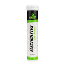4Energy Electrolytes - 20 comprimidos efervescentes sabor manzana, tubo blanco con texto negro y verde sobre fondo blanco.