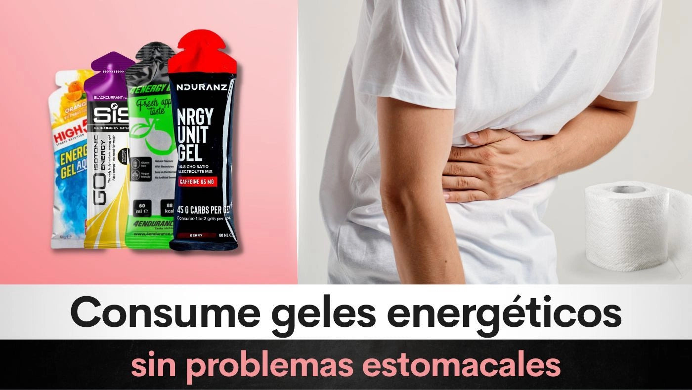 Consume geles energéticos sin problemas estomacales