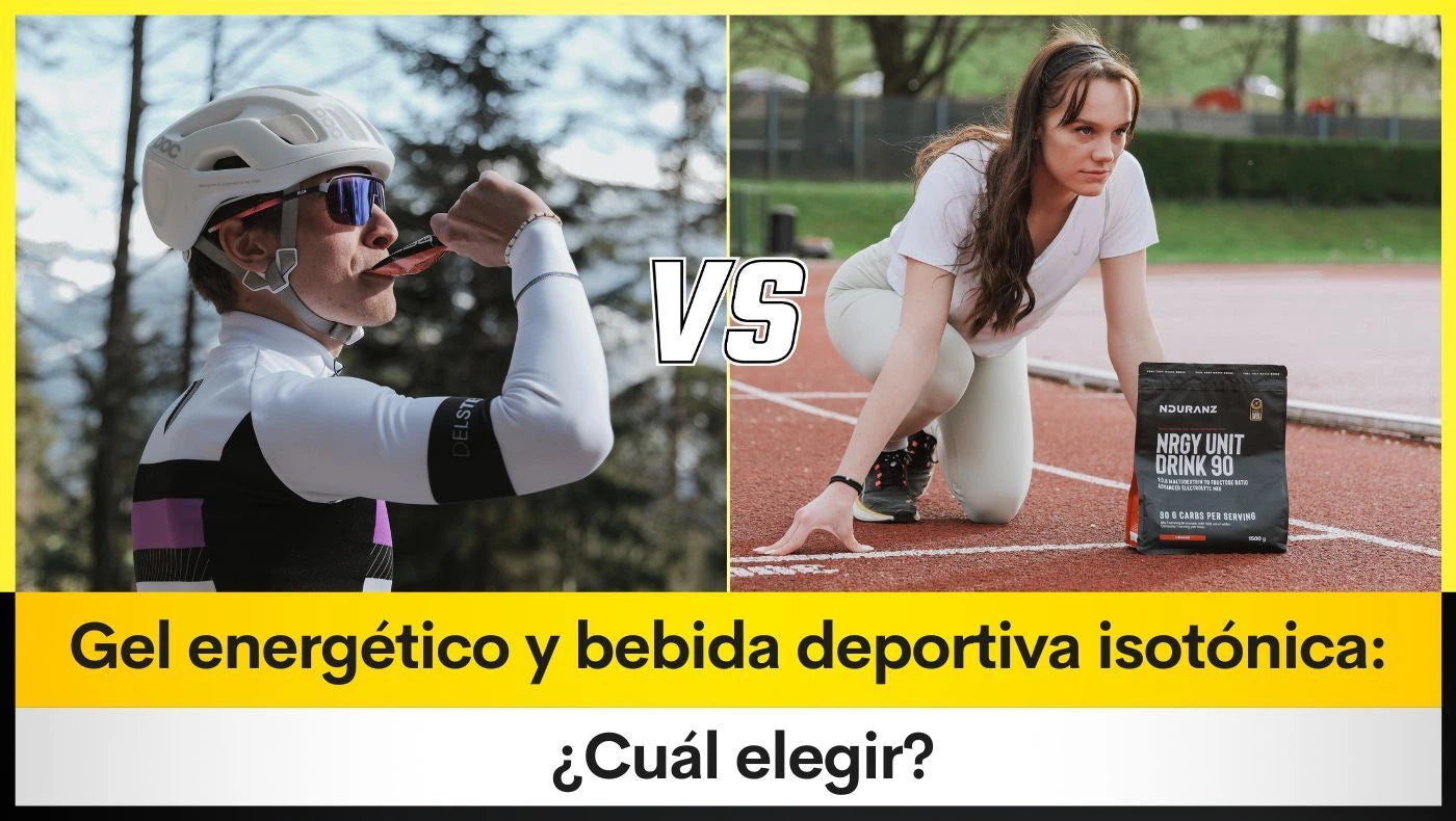 Gel energético y bebida deportiva isotónica: ¿Cuál elegir?