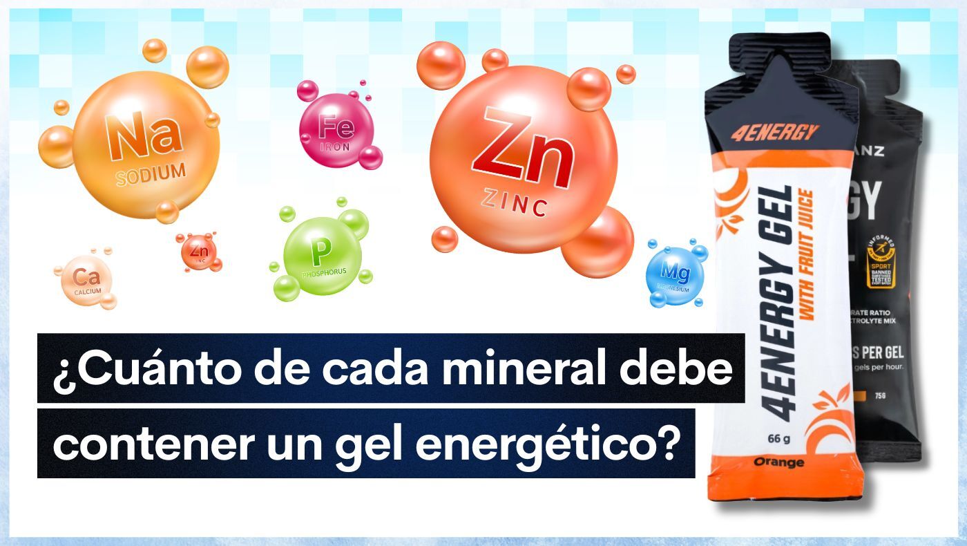 ¿Cuánto de cada mineral debe contener un gel energético?
