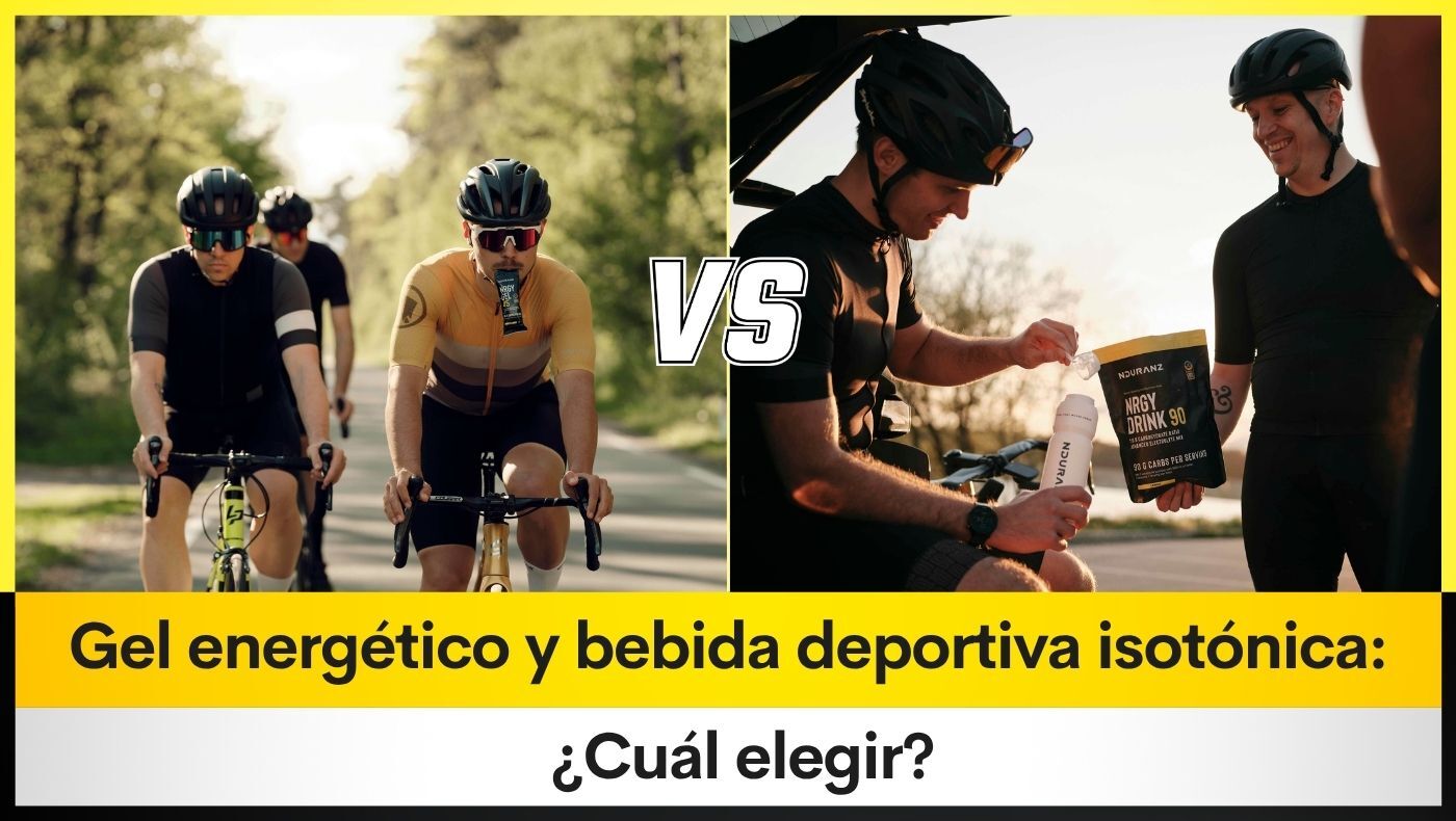 Gel energético y bebida deportiva isotónica: ¿Cuál elegir?