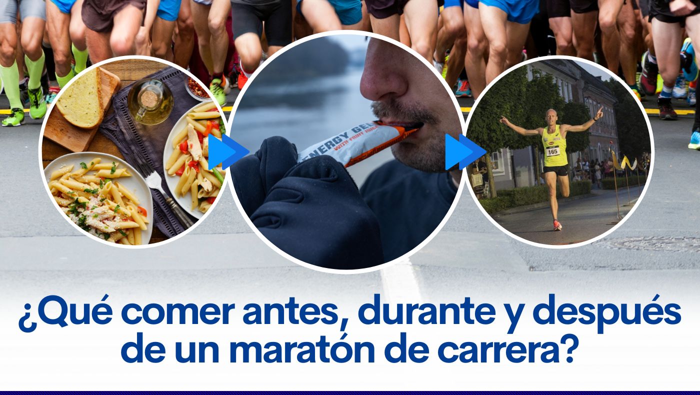 ¿Qué comer antes, durante y después de una maratón de carrera?