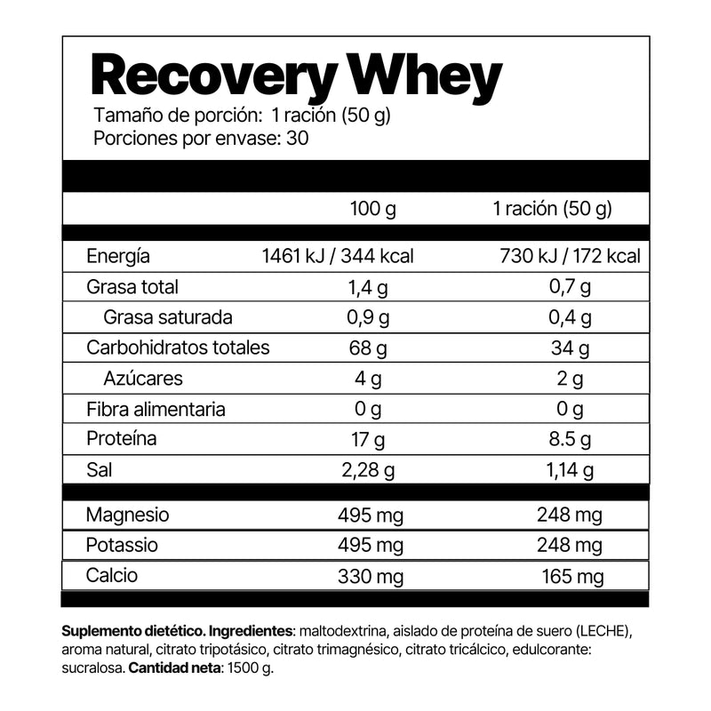 Recovery Whey Formula