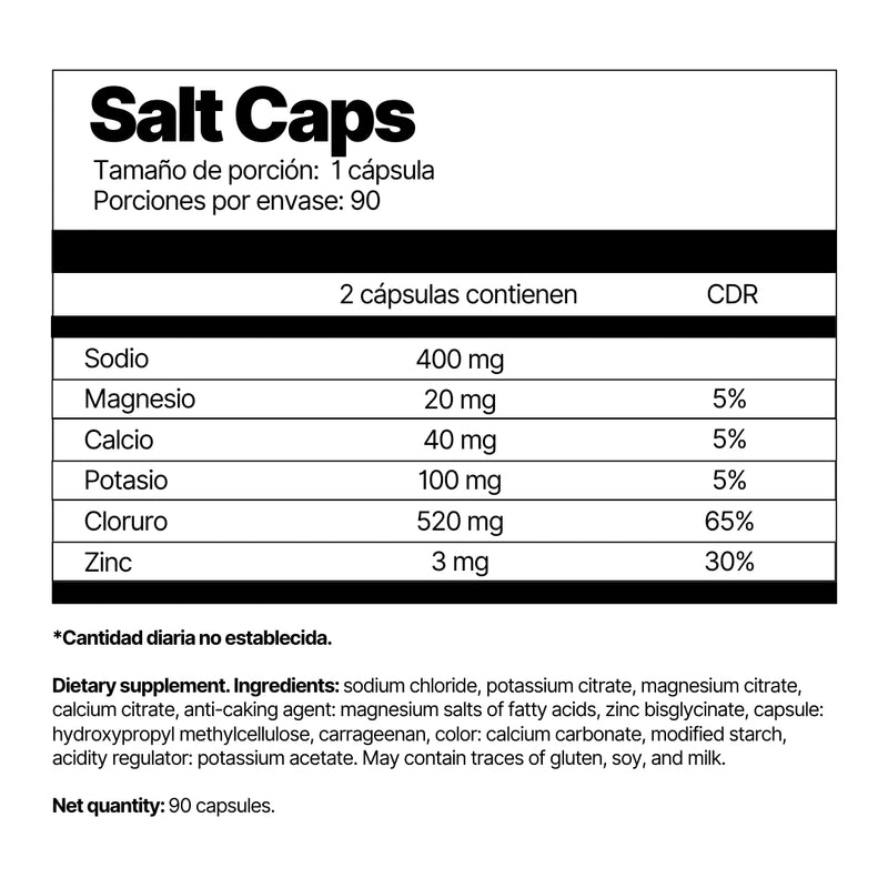 Salt Caps (mezcla electrolítica)