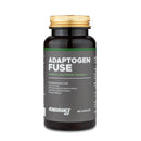 4Endurance Pro Adaptogen Fuse - 60 cápsulas, frasco marrón oscuro con tapa dorada y banda de etiqueta verde sobre fondo blanco.