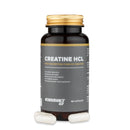 4Endurance Pro Creatine HCL - 60 cápsulas, frasco marrón oscuro con tapa dorada y etiqueta con los beneficios clave sobre fondo blanco.