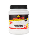4Energy Hydro BCAA - 300 g sabor limón, envase blanco con tapa negra, ilustraciones de cereza y limón, texto de apoyo muscular.