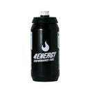 4Energy Sports Bottle 4Energy - 550 ml white flavor, black bottle with black lid, red flame icon, black brand text on white background.