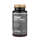 4Endurance Pro Zinc Chelate (bisglicinato) - 60 cápsulas, frasco marrón con tapa dorada y etiqueta gris sobre fondo blanco.
